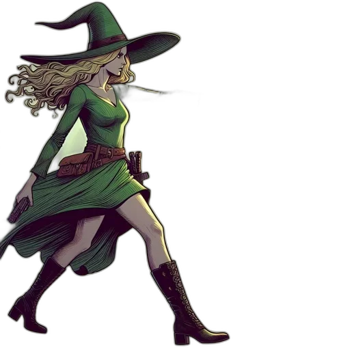 staff, dress, hat, concept art transparent PNG cut-out