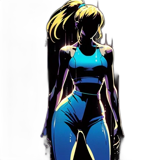 dress, jacket, comic book art, concept art transparent PNG cut-out