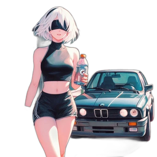car, dress, robot, bottle transparent PNG cut-out