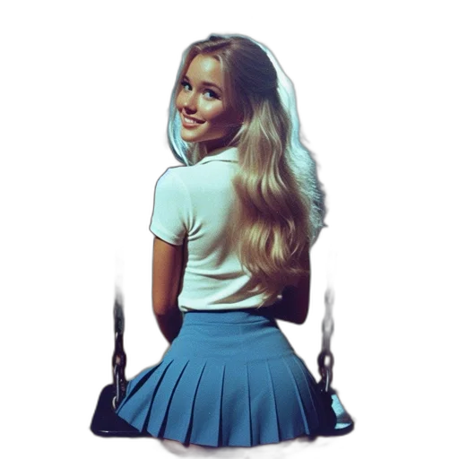 staff, dress, umbrella, hair transparent PNG cut-out
