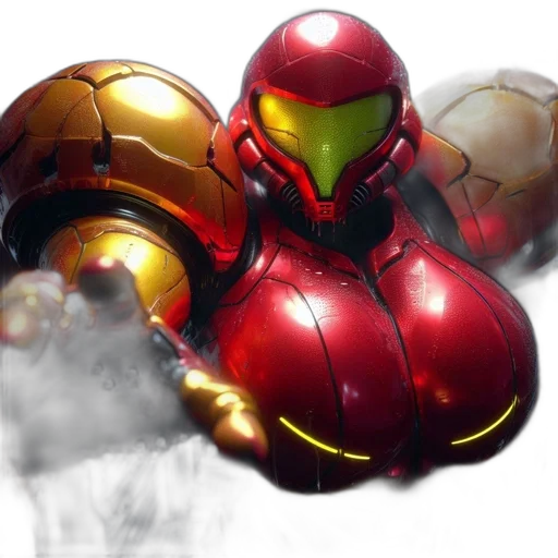 robot, weapon, concept art, 3d render transparent PNG cut-out