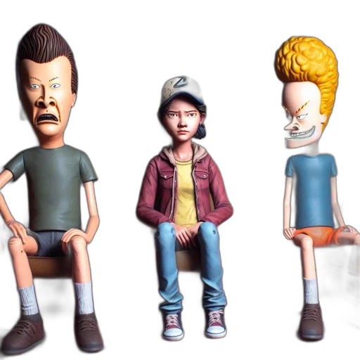 concept art, 3d render, cartoon, pixel art transparent PNG cut-out