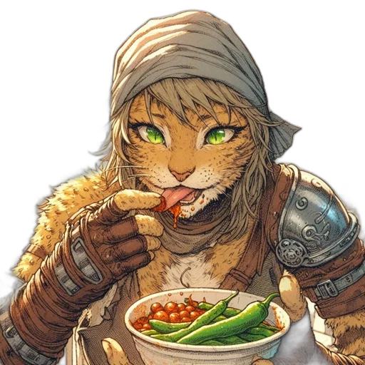food, animal, fantasy art, pixel art transparent PNG cut-out