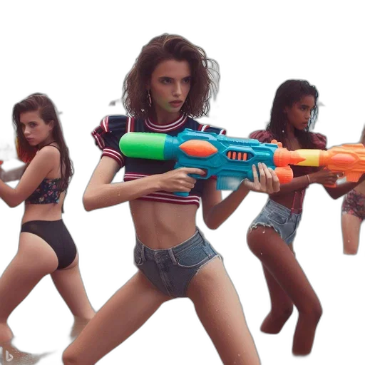 weapon, concept art, beach, three transparent PNG cut-out