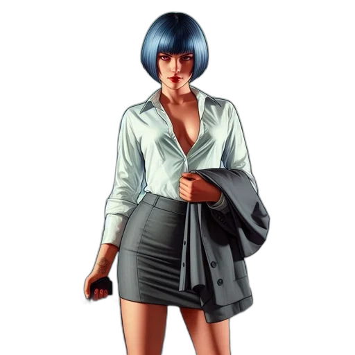 jacket, dress, concept art, photorealistic transparent PNG cut-out