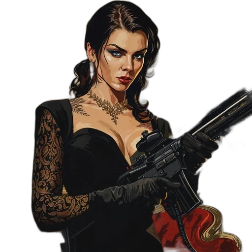 weapon, comic book art, concept art, fantasy art transparent PNG cut-out