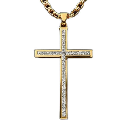jewelry, men, fashion, cross transparent PNG cut-out