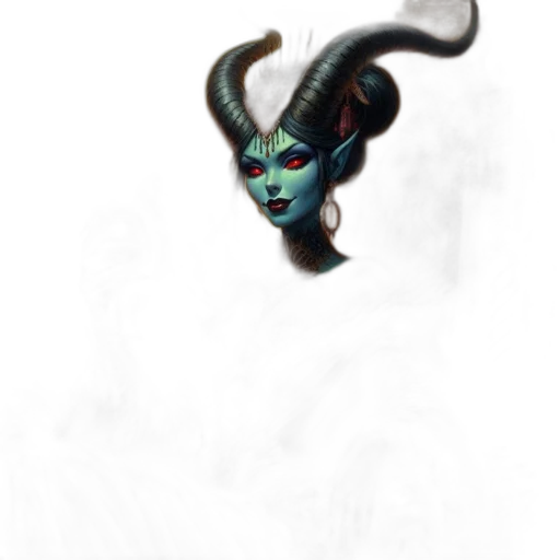 mask, staff, dragon, creature transparent PNG cut-out