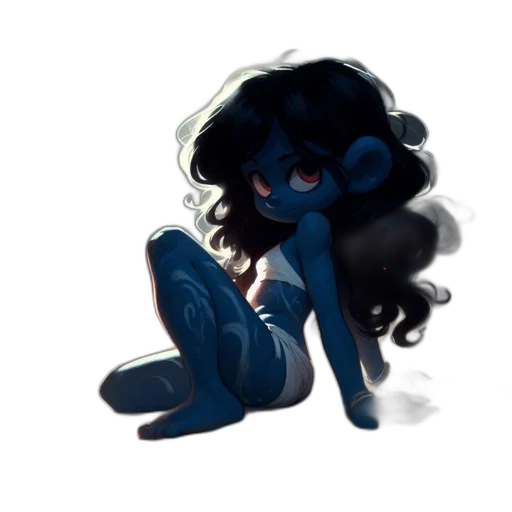 hair, creature, dress, mask transparent PNG cut-out