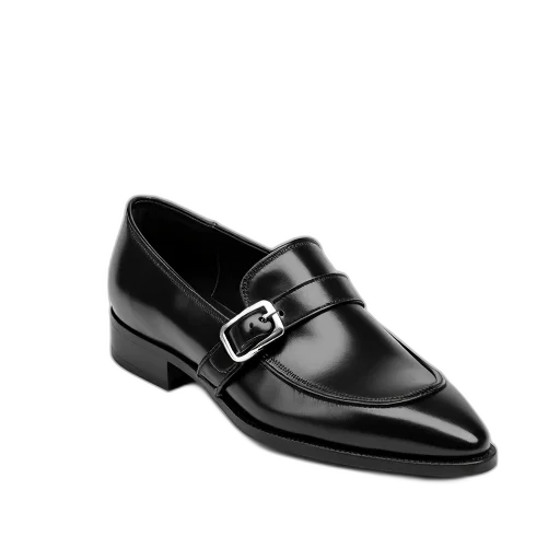 shoes, photorealistic, 3d render, black transparent PNG cut-out
