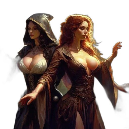 dress, fantasy art, concept art, comic book art transparent PNG cut-out