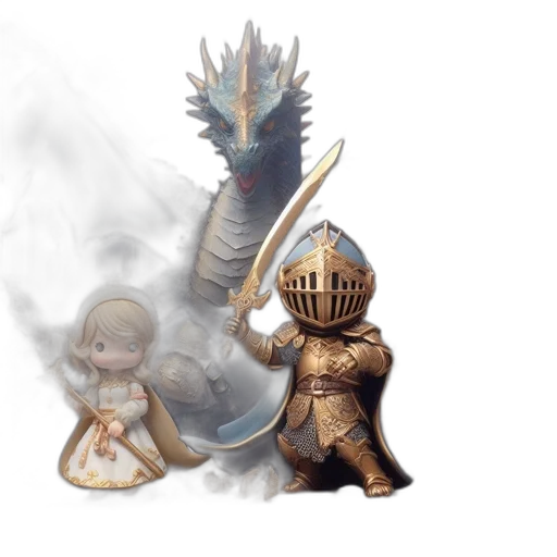dragon, sword, staff, weapon transparent PNG cut-out