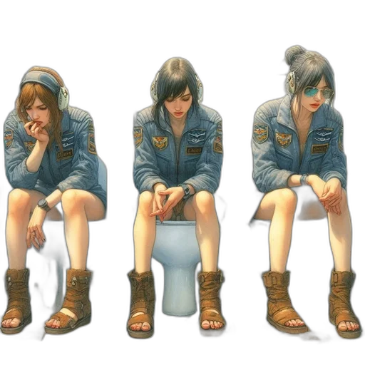 jacket, concept art, 3d render, pixel art transparent PNG cut-out