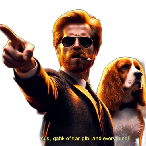 animal, staff, man, suit transparent PNG cut-out