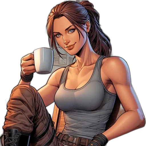 comic book art, concept art, pixel art, cartoon transparent PNG cut-out