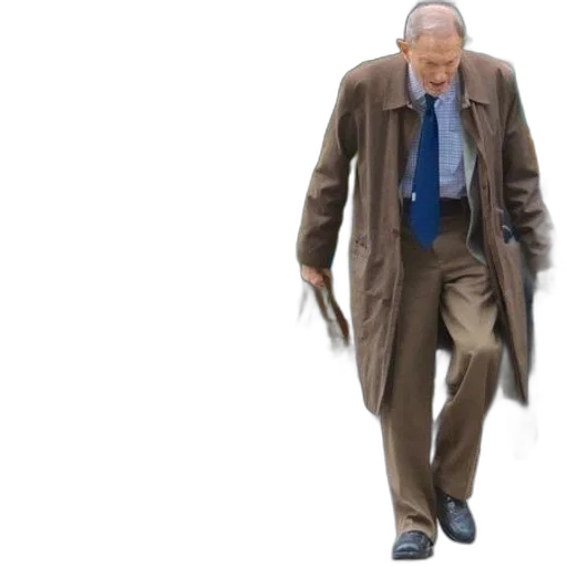 jacket, staff, older, man transparent PNG cut-out