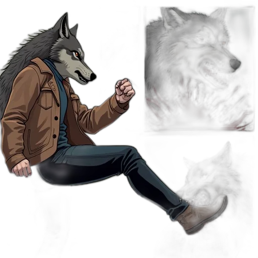 jacket, creature, animal, concept art transparent PNG cut-out