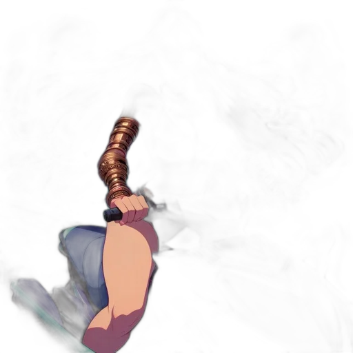 staff, weapon, sword, shoes transparent PNG cut-out