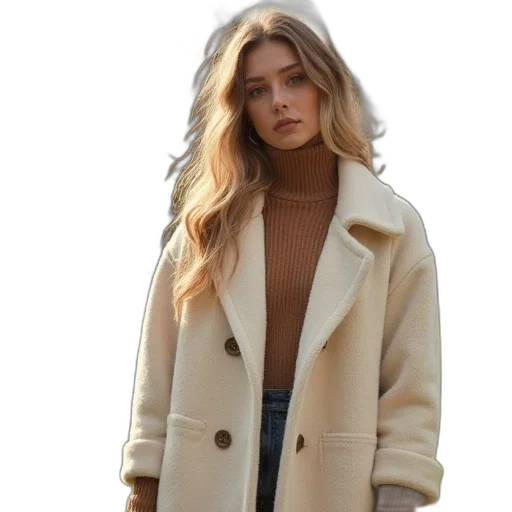 jacket, dress, earth tones, golden transparent PNG cut-out