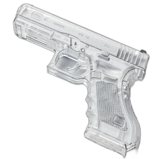 weapon, 3d render, transparent, realistic transparent PNG cut-out