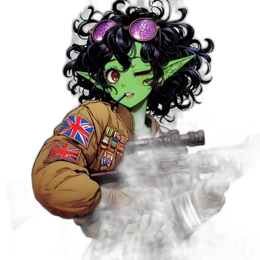 jacket, weapon, concept art, comic book art transparent PNG cut-out