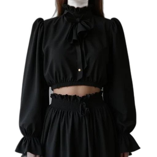 dress, jacket, jewelry, staff transparent PNG cut-out