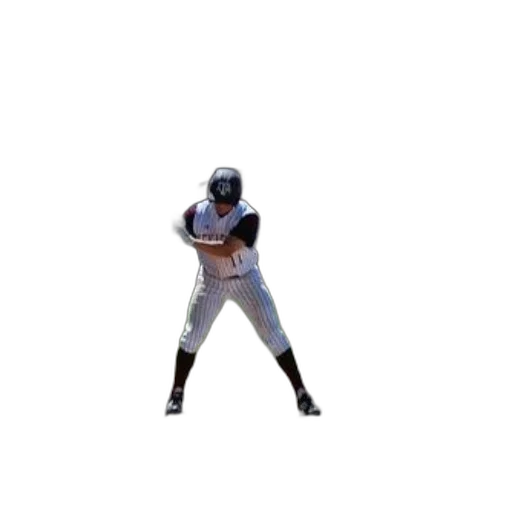 weapon, baseball, player, white transparent PNG cut-out