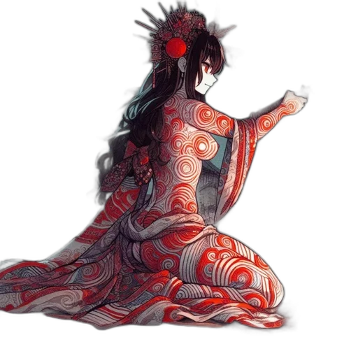 dress, dragon, jewelry, fantasy art transparent PNG cut-out