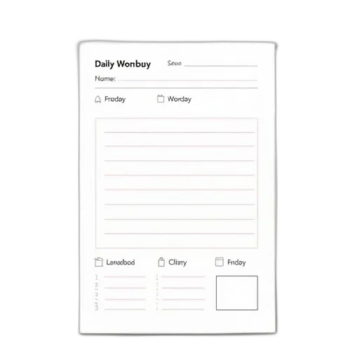 printable, template, daily, activity transparent PNG cut-out