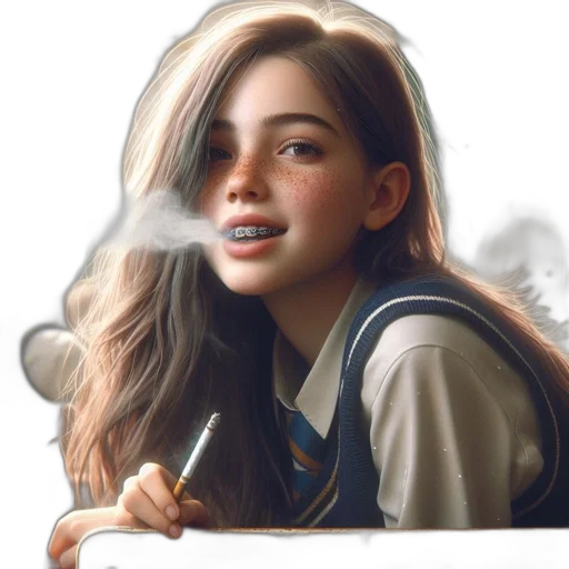 face, jacket, robot, hair transparent PNG cut-out