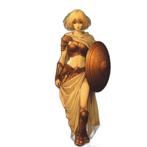 dress, staff, sword, weapon transparent PNG cut-out