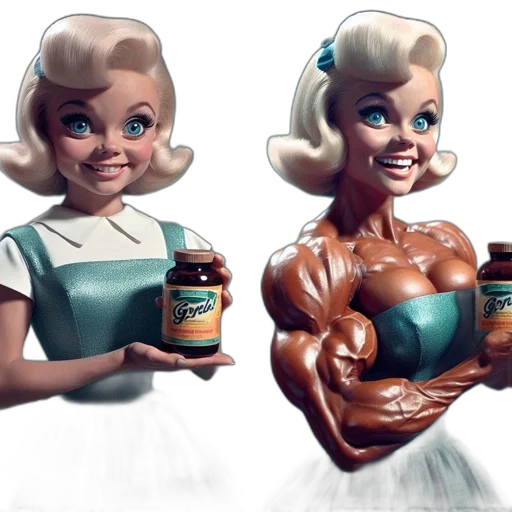bottle, dress, food, robot transparent PNG cut-out