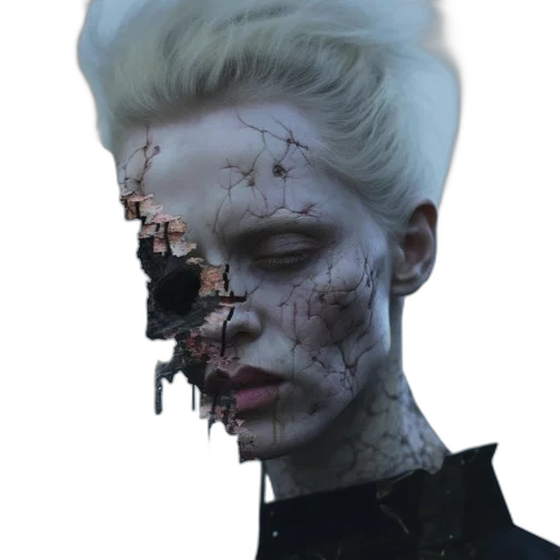 face, creature, mask, robot transparent PNG cut-out
