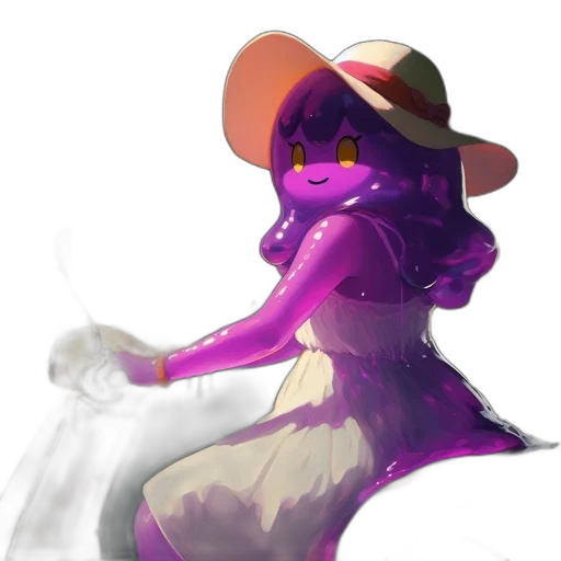 hat, staff, dress, weapon transparent PNG cut-out
