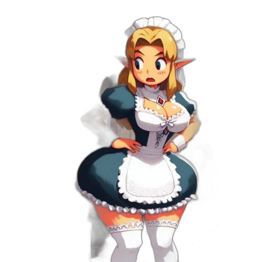 dress, staff, robot, crown transparent PNG cut-out
