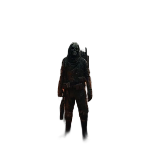 creature, mask, staff, weapon transparent PNG cut-out