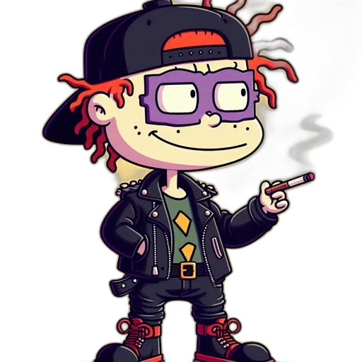 jacket, hat, cartoon, concept art transparent PNG cut-out