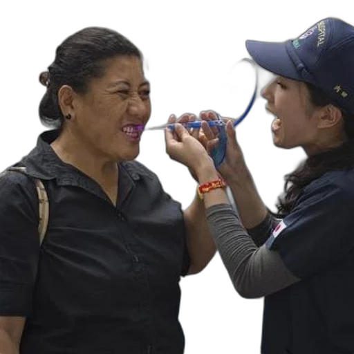 staff, dental, professional, examines transparent PNG cut-out