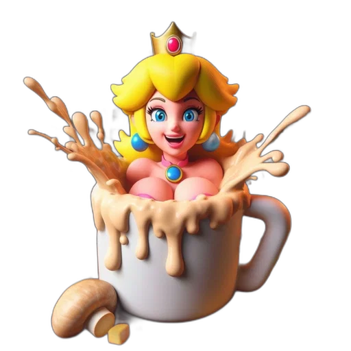 crown, food, 3d render, concept art transparent PNG cut-out