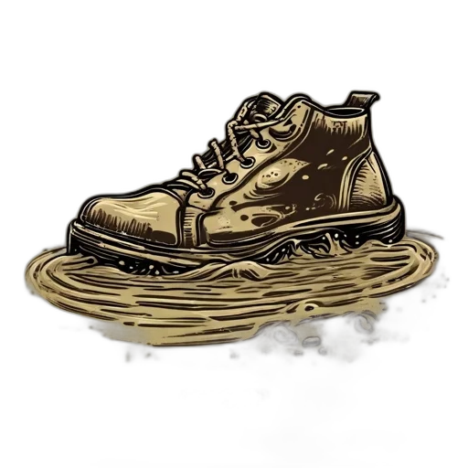 shoes, hat, crown, photorealistic transparent PNG cut-out