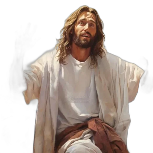 photorealistic, oil painting, concept art, man transparent PNG cut-out