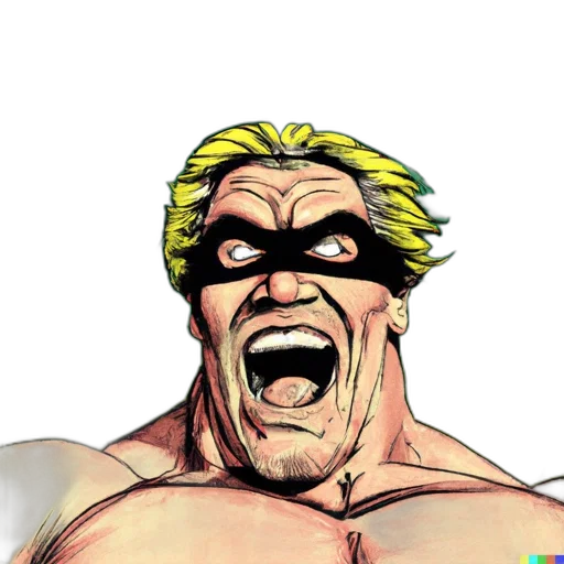 face, mask, comic book art, concept art transparent PNG cut-out