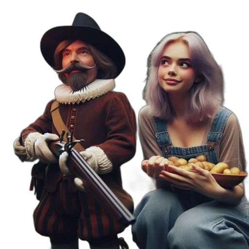 food, weapon, staff, face transparent PNG cut-out