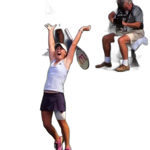 weapon, female, tennis, player transparent PNG cut-out