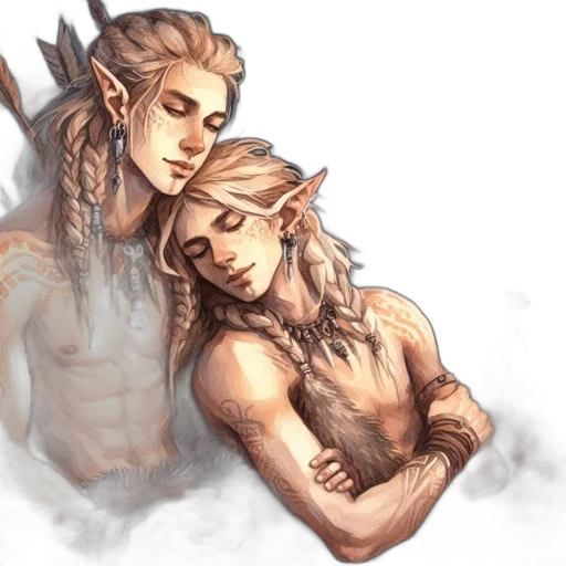 fantasy art, concept art, watercolor, pixel art transparent PNG cut-out