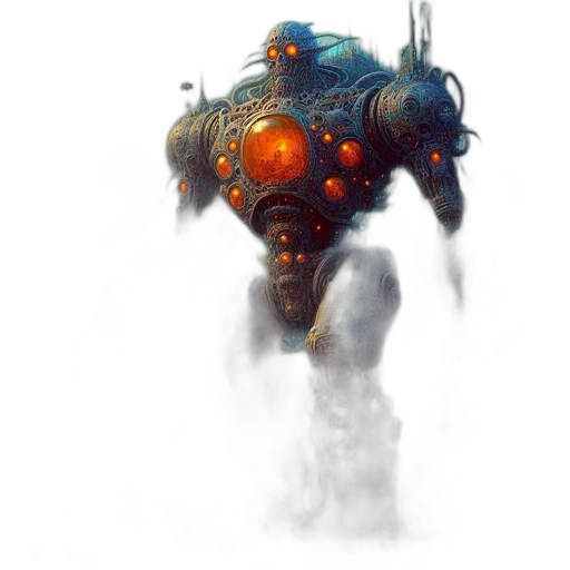 robot, weapon, creature, dragon transparent PNG cut-out