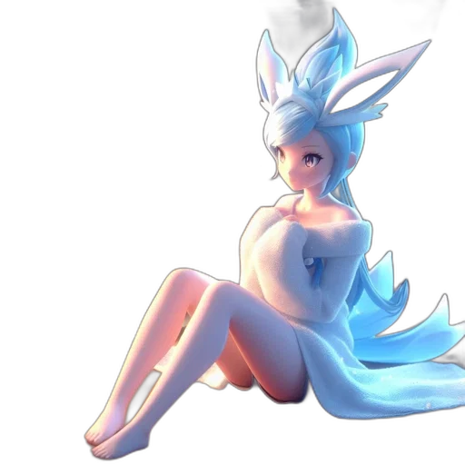 dress, creature, 3d render, concept art transparent PNG cut-out