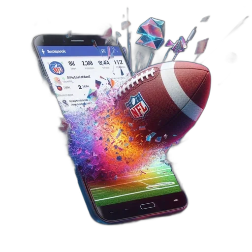 nfl-themed, smartphone, screen, displays transparent PNG cut-out