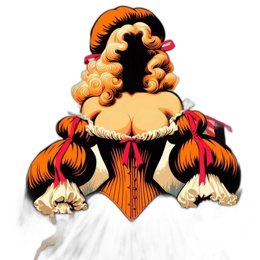 dress, crown, hair, concept art transparent PNG cut-out