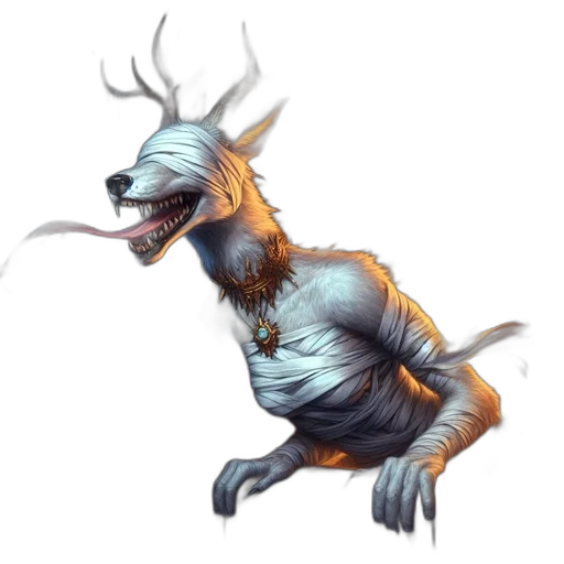 creature, dragon, animal, staff transparent PNG cut-out